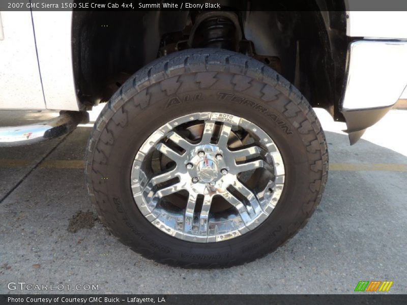 Summit White / Ebony Black 2007 GMC Sierra 1500 SLE Crew Cab 4x4