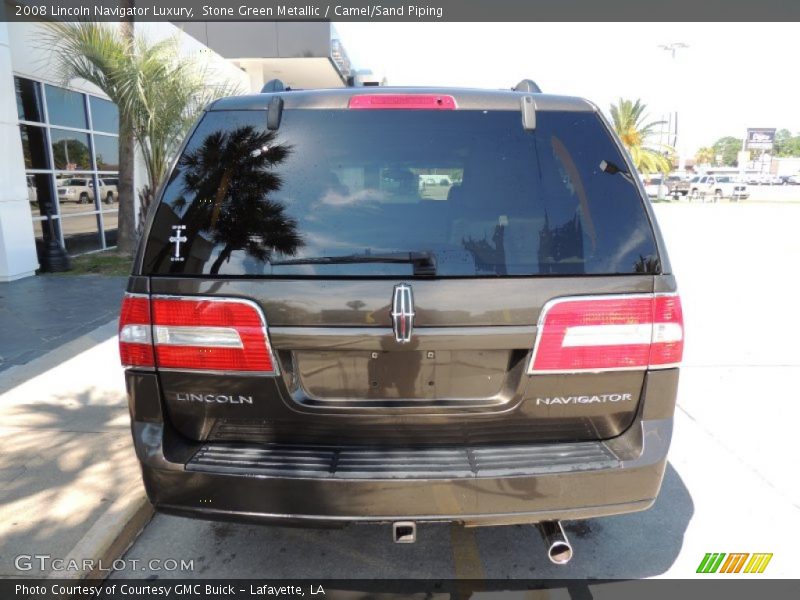 Stone Green Metallic / Camel/Sand Piping 2008 Lincoln Navigator Luxury