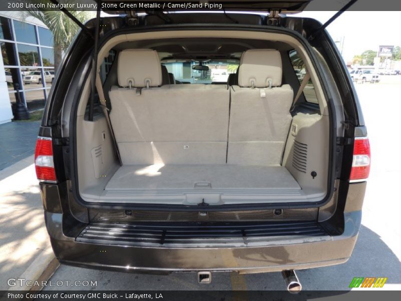 Stone Green Metallic / Camel/Sand Piping 2008 Lincoln Navigator Luxury