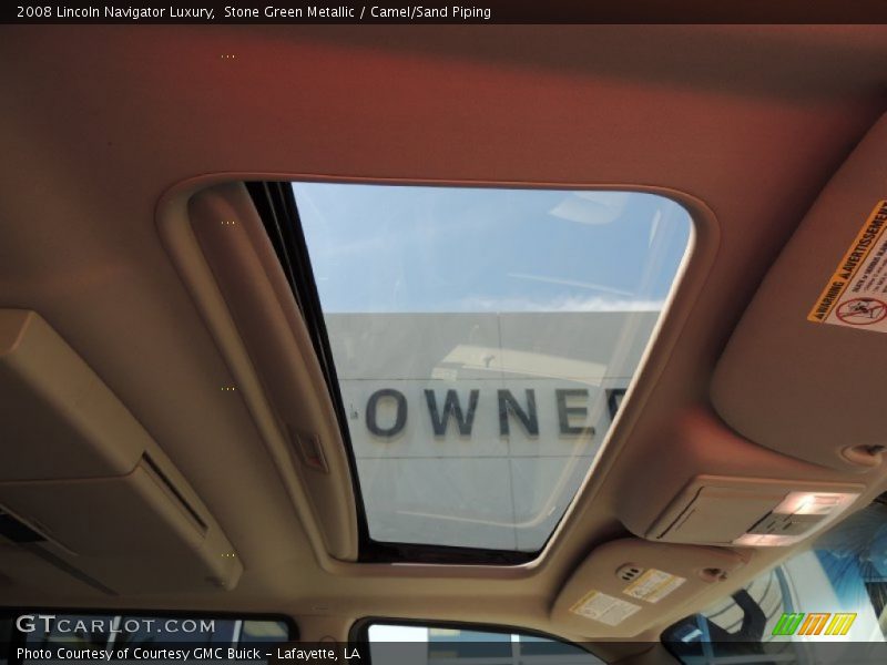 Stone Green Metallic / Camel/Sand Piping 2008 Lincoln Navigator Luxury