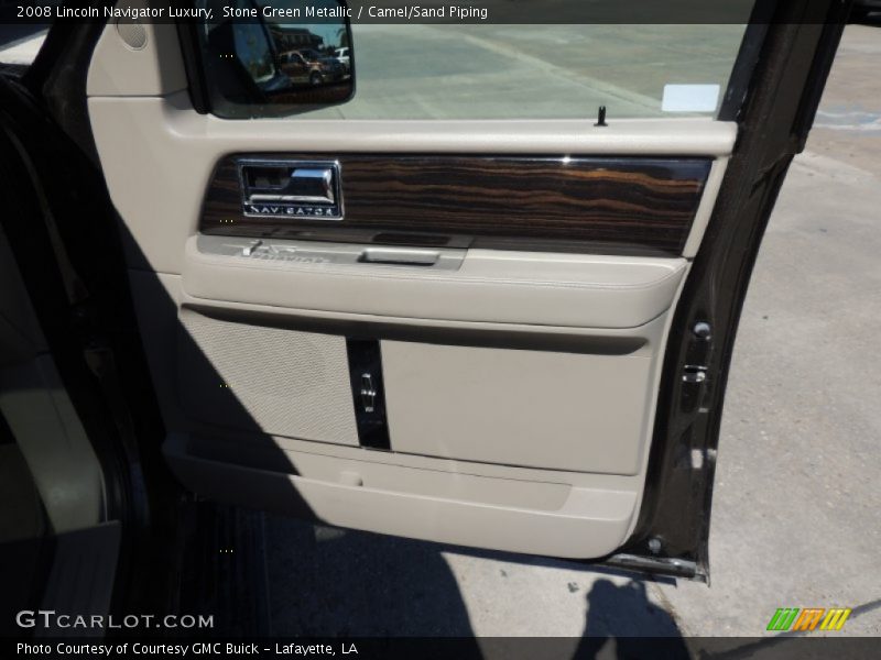 Stone Green Metallic / Camel/Sand Piping 2008 Lincoln Navigator Luxury