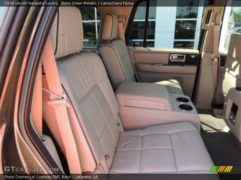 Stone Green Metallic / Camel/Sand Piping 2008 Lincoln Navigator Luxury