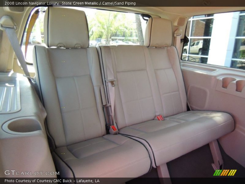 Stone Green Metallic / Camel/Sand Piping 2008 Lincoln Navigator Luxury