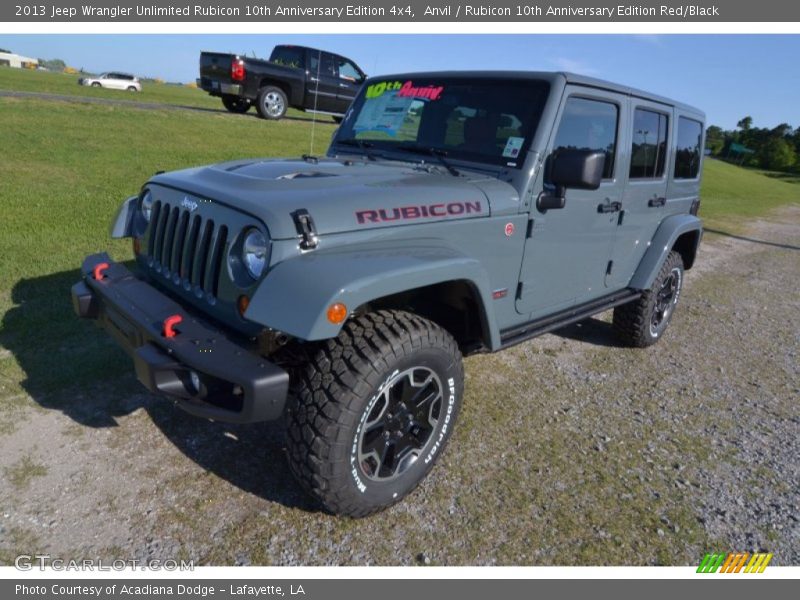 Front 3/4 View of 2013 Wrangler Unlimited Rubicon 10th Anniversary Edition 4x4