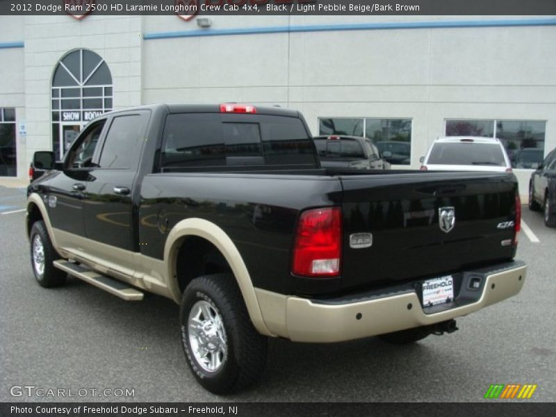 Black / Light Pebble Beige/Bark Brown 2012 Dodge Ram 2500 HD Laramie Longhorn Crew Cab 4x4