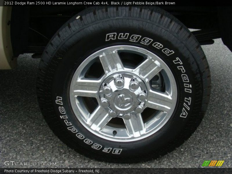 Black / Light Pebble Beige/Bark Brown 2012 Dodge Ram 2500 HD Laramie Longhorn Crew Cab 4x4