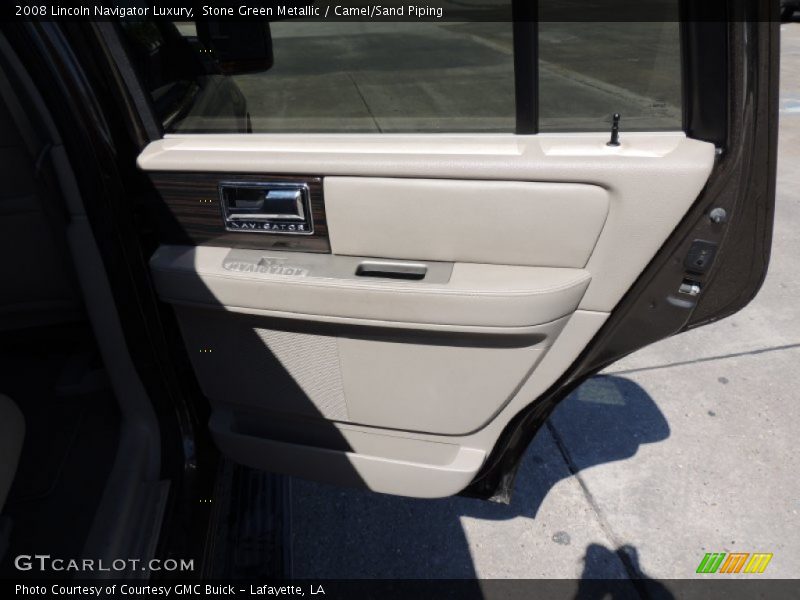 Stone Green Metallic / Camel/Sand Piping 2008 Lincoln Navigator Luxury