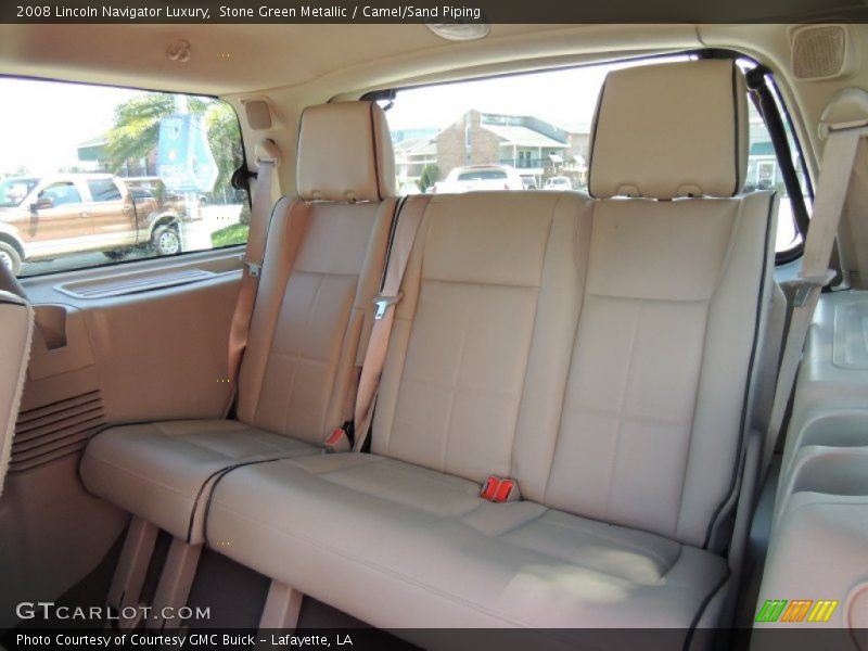 Stone Green Metallic / Camel/Sand Piping 2008 Lincoln Navigator Luxury