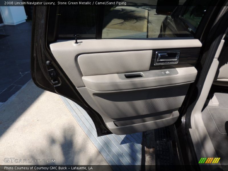 Stone Green Metallic / Camel/Sand Piping 2008 Lincoln Navigator Luxury