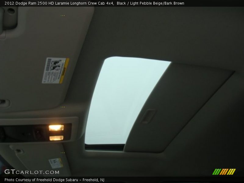 Black / Light Pebble Beige/Bark Brown 2012 Dodge Ram 2500 HD Laramie Longhorn Crew Cab 4x4