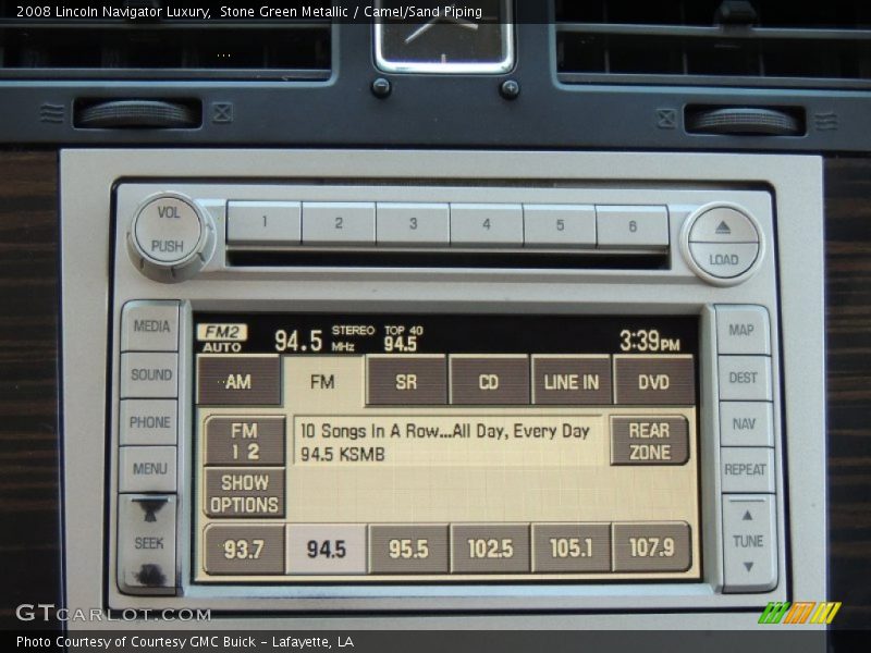 Stone Green Metallic / Camel/Sand Piping 2008 Lincoln Navigator Luxury