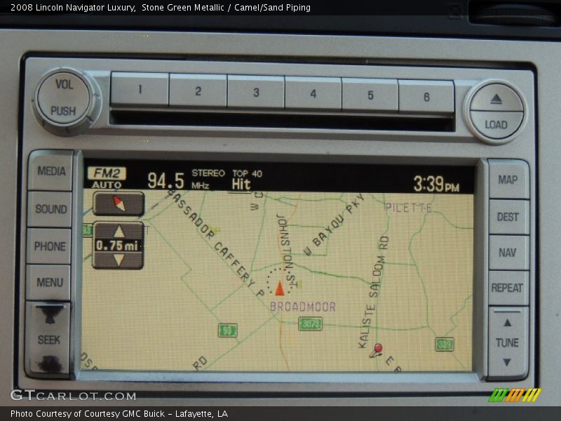 Stone Green Metallic / Camel/Sand Piping 2008 Lincoln Navigator Luxury