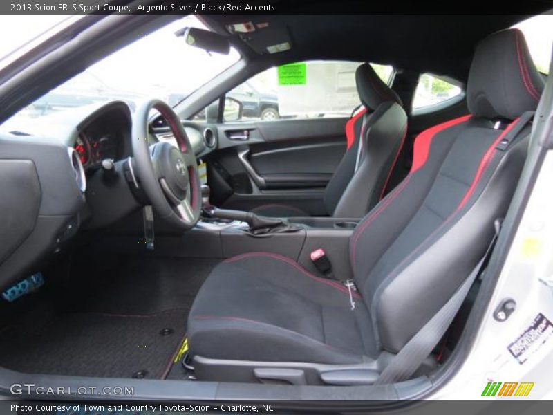  2013 FR-S Sport Coupe Black/Red Accents Interior