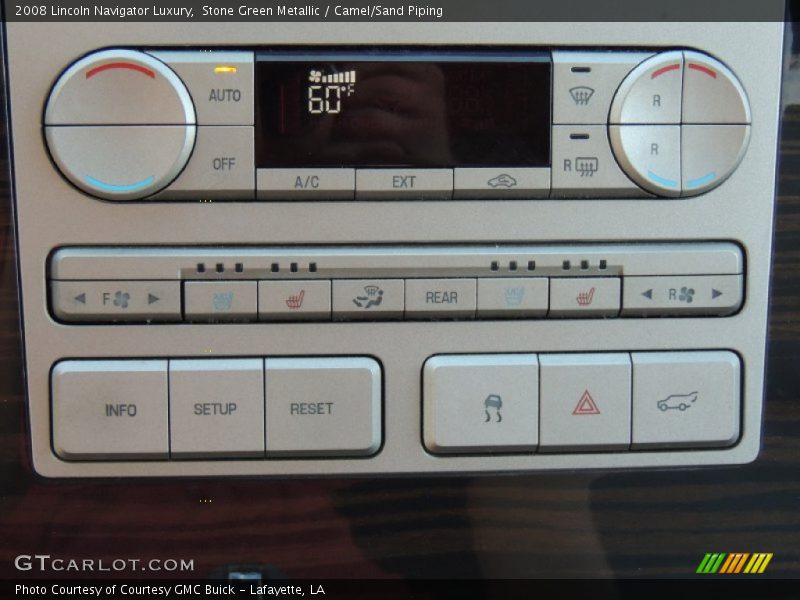 Stone Green Metallic / Camel/Sand Piping 2008 Lincoln Navigator Luxury