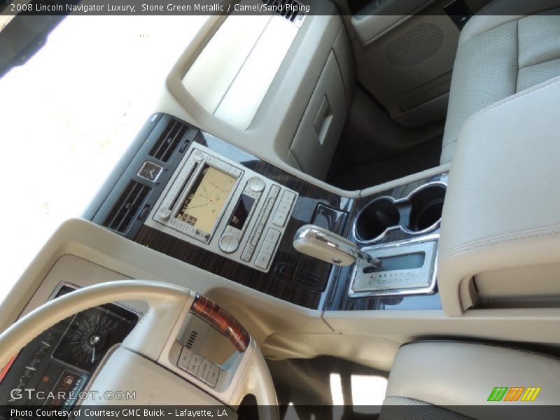 Stone Green Metallic / Camel/Sand Piping 2008 Lincoln Navigator Luxury
