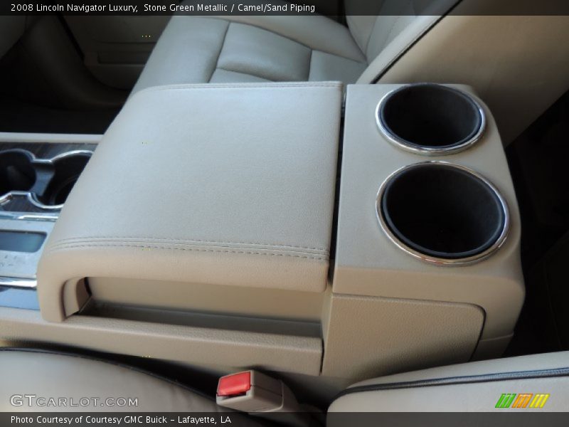 Stone Green Metallic / Camel/Sand Piping 2008 Lincoln Navigator Luxury