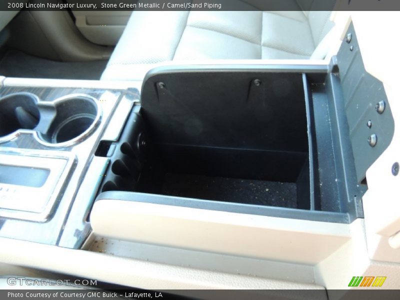 Stone Green Metallic / Camel/Sand Piping 2008 Lincoln Navigator Luxury