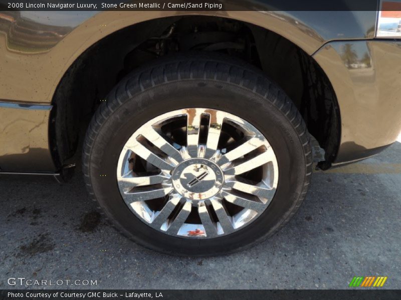 Stone Green Metallic / Camel/Sand Piping 2008 Lincoln Navigator Luxury