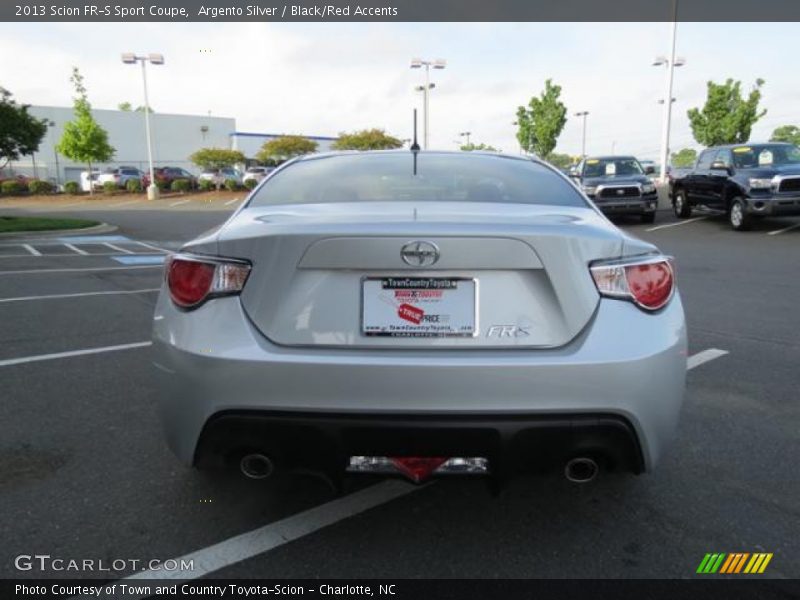 Argento Silver / Black/Red Accents 2013 Scion FR-S Sport Coupe