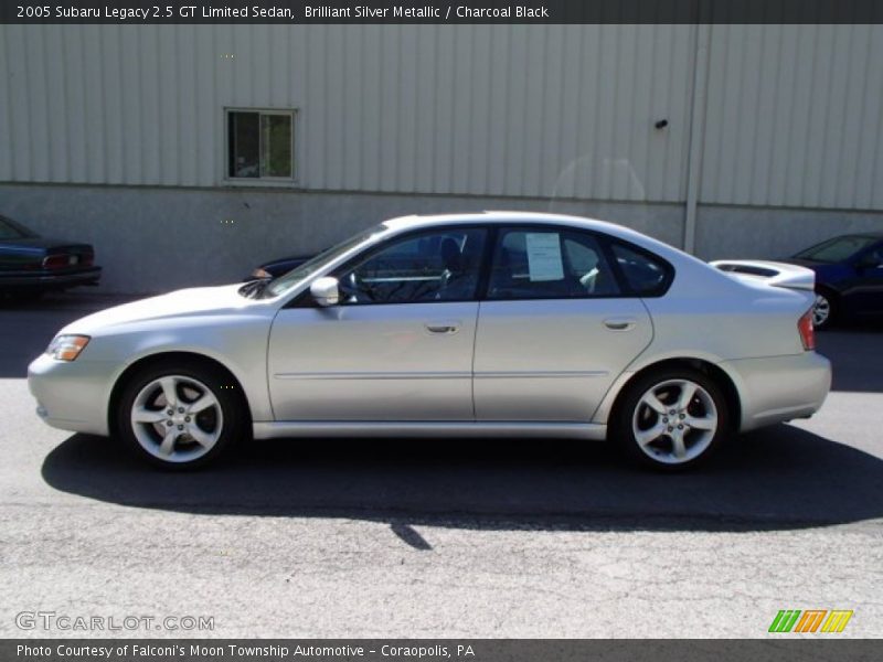 Brilliant Silver Metallic / Charcoal Black 2005 Subaru Legacy 2.5 GT Limited Sedan