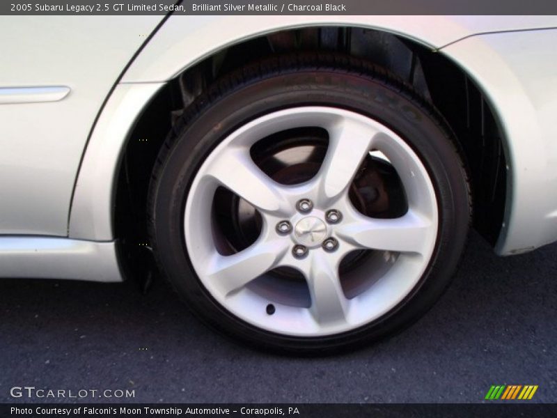 Brilliant Silver Metallic / Charcoal Black 2005 Subaru Legacy 2.5 GT Limited Sedan