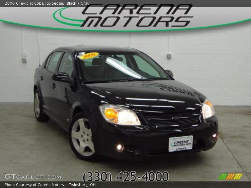 Black / Gray 2006 Chevrolet Cobalt SS Sedan