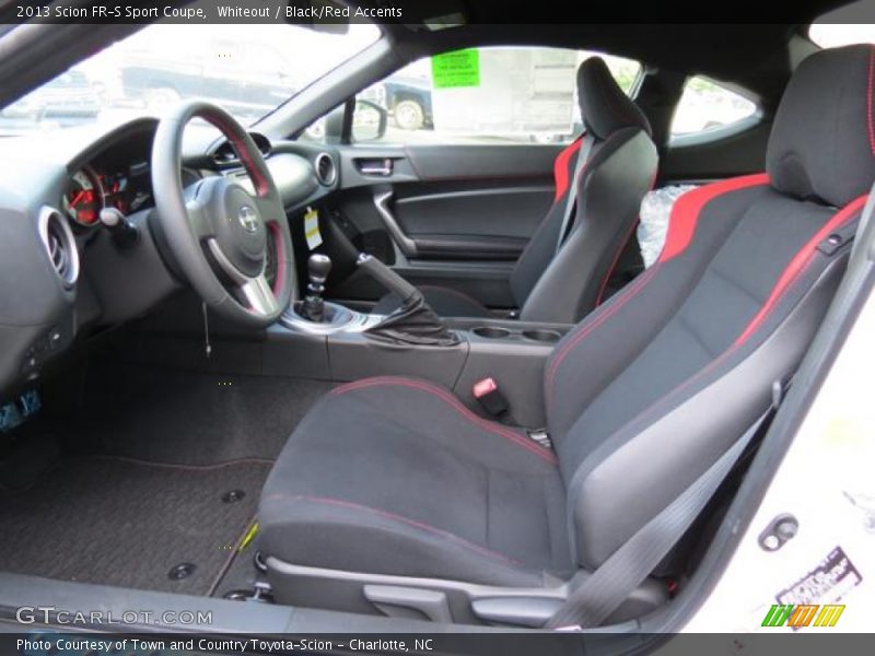  2013 FR-S Sport Coupe Black/Red Accents Interior