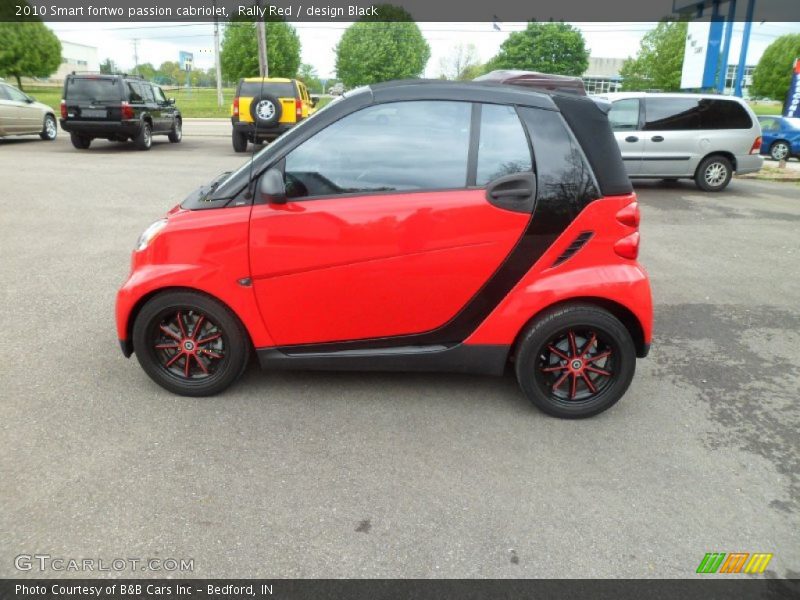 Rally Red / design Black 2010 Smart fortwo passion cabriolet