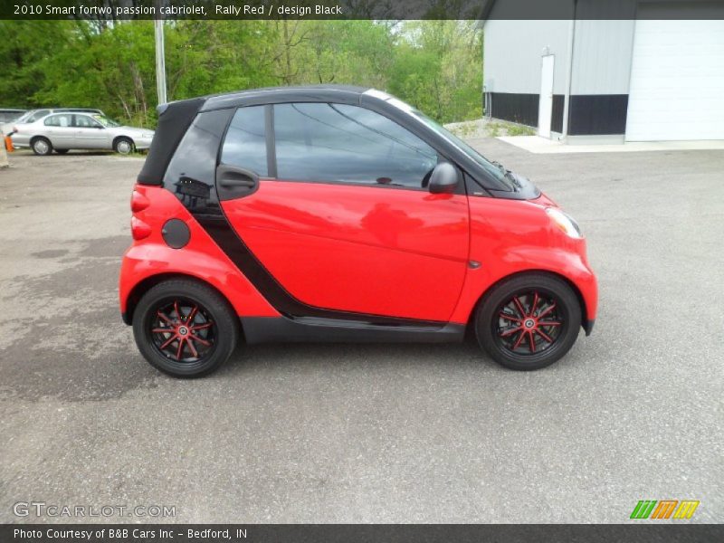 Rally Red / design Black 2010 Smart fortwo passion cabriolet