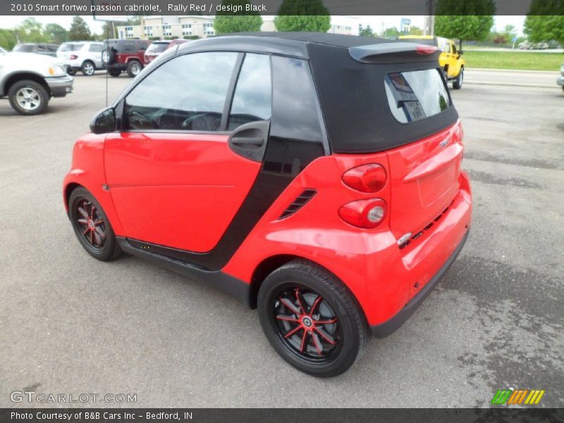 Rally Red / design Black 2010 Smart fortwo passion cabriolet