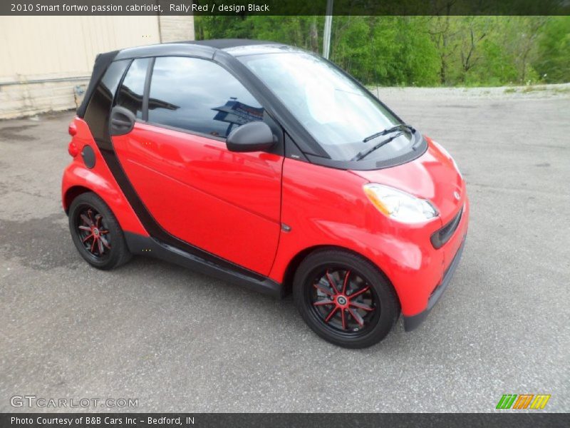 Rally Red / design Black 2010 Smart fortwo passion cabriolet