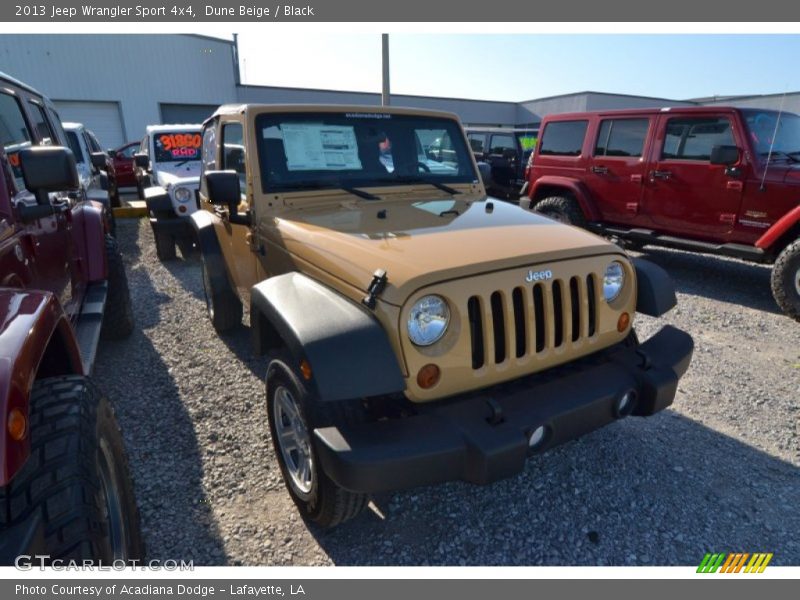 Dune Beige / Black 2013 Jeep Wrangler Sport 4x4