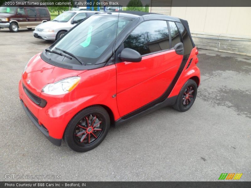 Rally Red / design Black 2010 Smart fortwo passion cabriolet