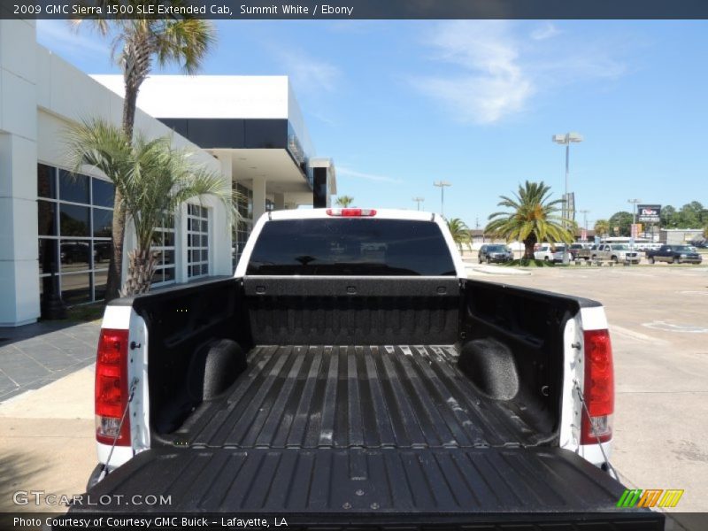 Summit White / Ebony 2009 GMC Sierra 1500 SLE Extended Cab