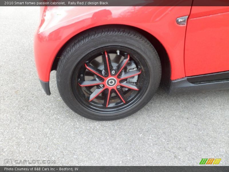 Rally Red / design Black 2010 Smart fortwo passion cabriolet