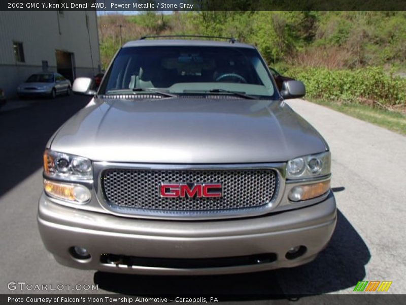 Pewter Metallic / Stone Gray 2002 GMC Yukon XL Denali AWD