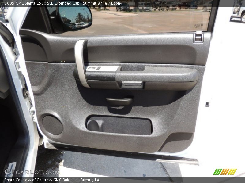 Summit White / Ebony 2009 GMC Sierra 1500 SLE Extended Cab