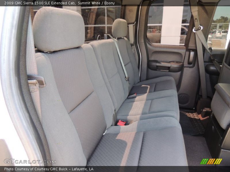 Summit White / Ebony 2009 GMC Sierra 1500 SLE Extended Cab