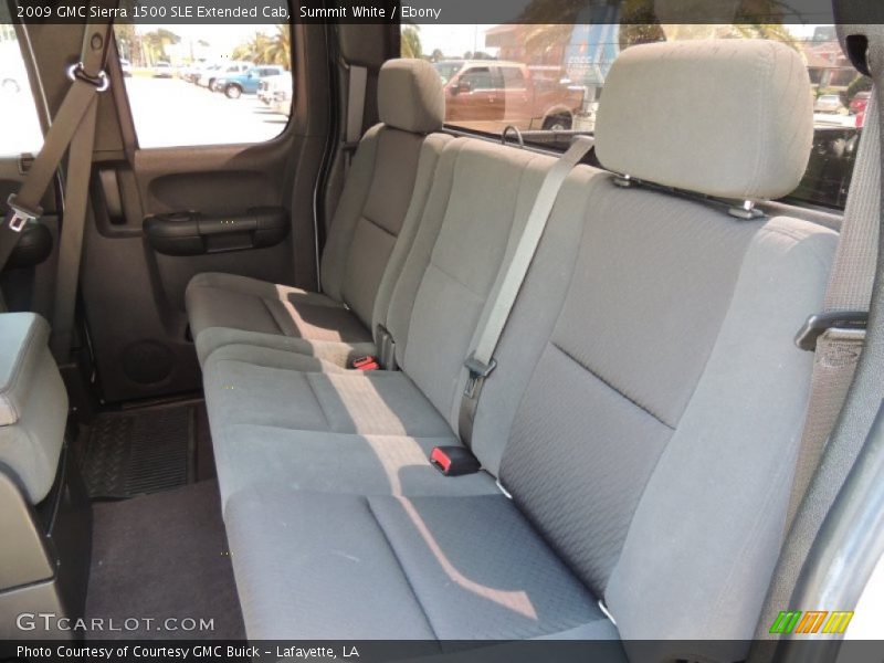 Summit White / Ebony 2009 GMC Sierra 1500 SLE Extended Cab