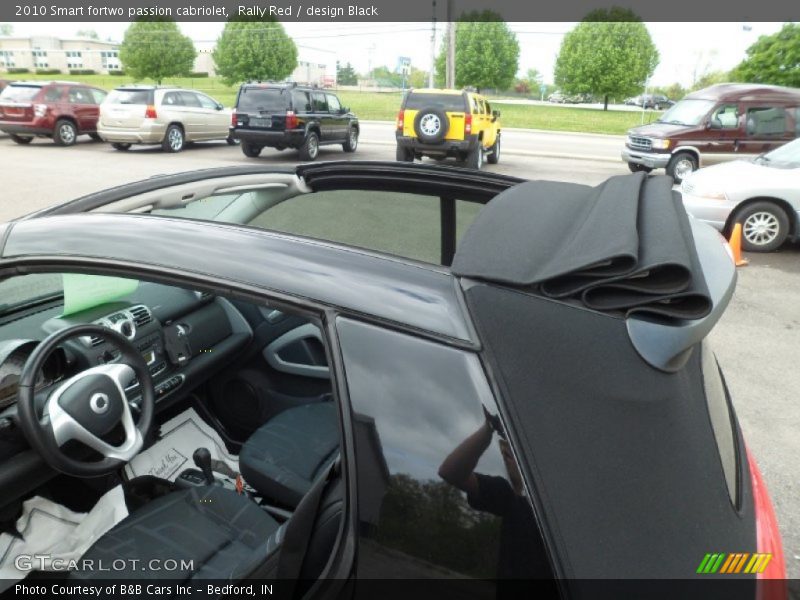 Sunroof of 2010 fortwo passion cabriolet