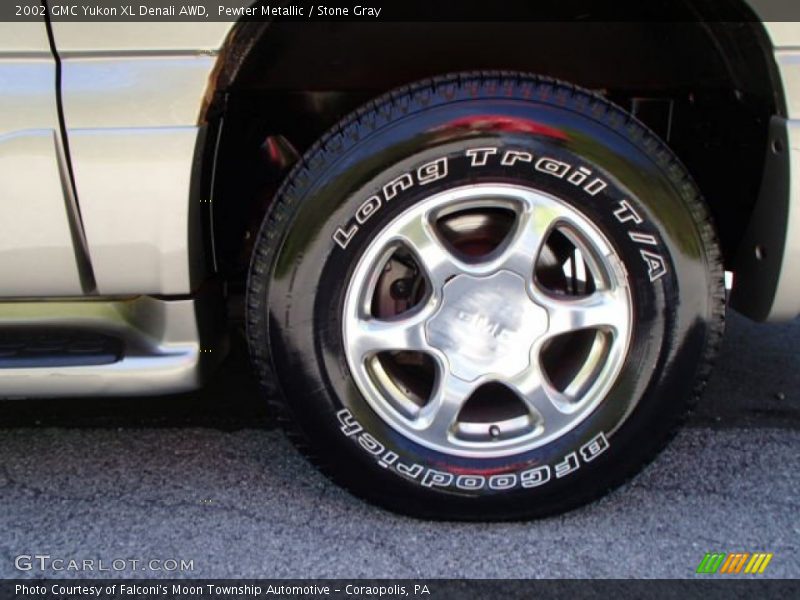 Pewter Metallic / Stone Gray 2002 GMC Yukon XL Denali AWD