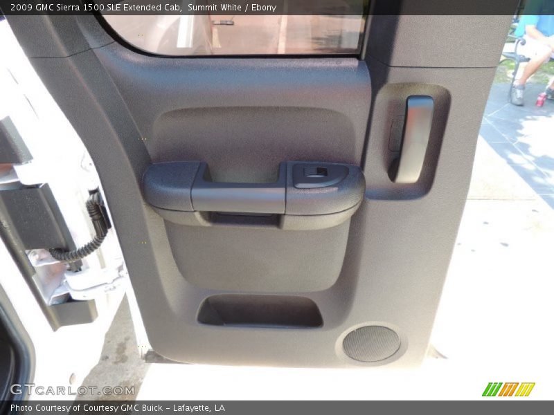 Summit White / Ebony 2009 GMC Sierra 1500 SLE Extended Cab