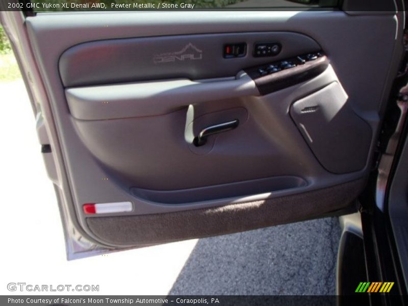Pewter Metallic / Stone Gray 2002 GMC Yukon XL Denali AWD