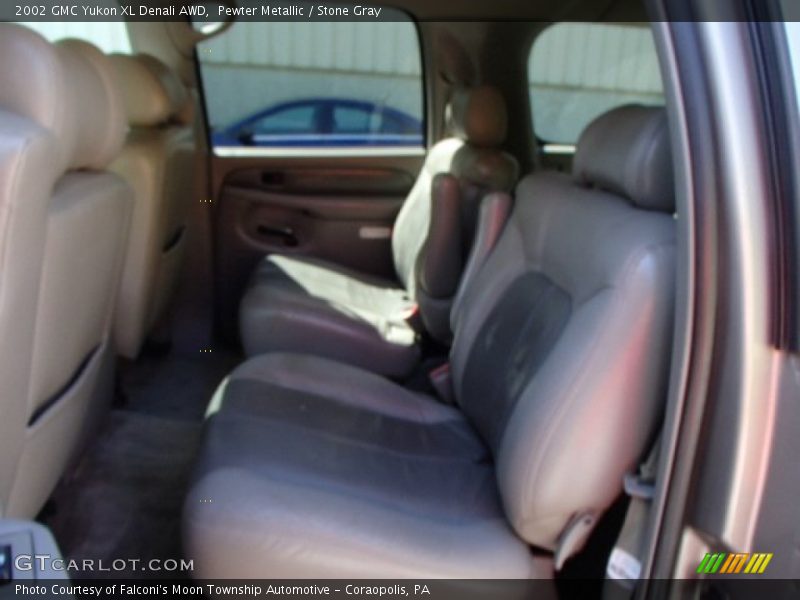 Pewter Metallic / Stone Gray 2002 GMC Yukon XL Denali AWD