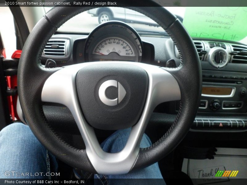 Rally Red / design Black 2010 Smart fortwo passion cabriolet