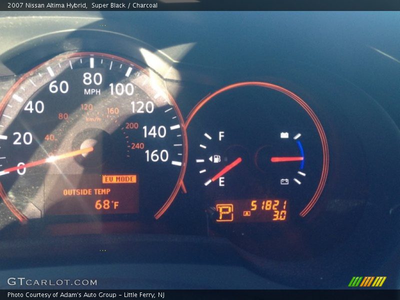Super Black / Charcoal 2007 Nissan Altima Hybrid