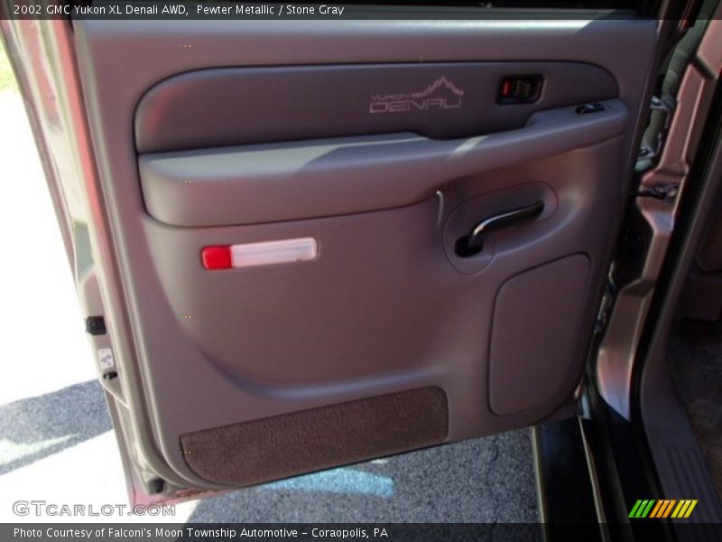 Pewter Metallic / Stone Gray 2002 GMC Yukon XL Denali AWD