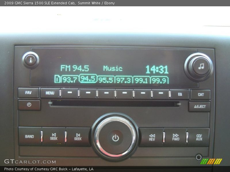 Summit White / Ebony 2009 GMC Sierra 1500 SLE Extended Cab