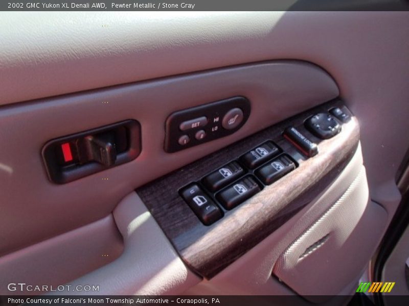Pewter Metallic / Stone Gray 2002 GMC Yukon XL Denali AWD