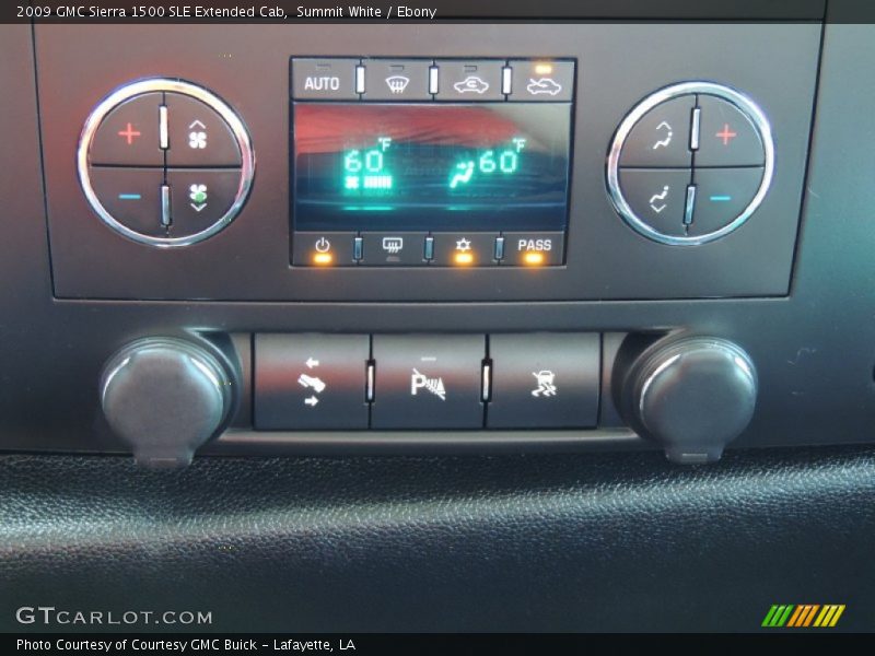 Summit White / Ebony 2009 GMC Sierra 1500 SLE Extended Cab